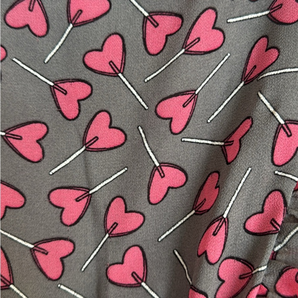 Mayoral Gray and Pink Heart Dress - Picture 3 of 4